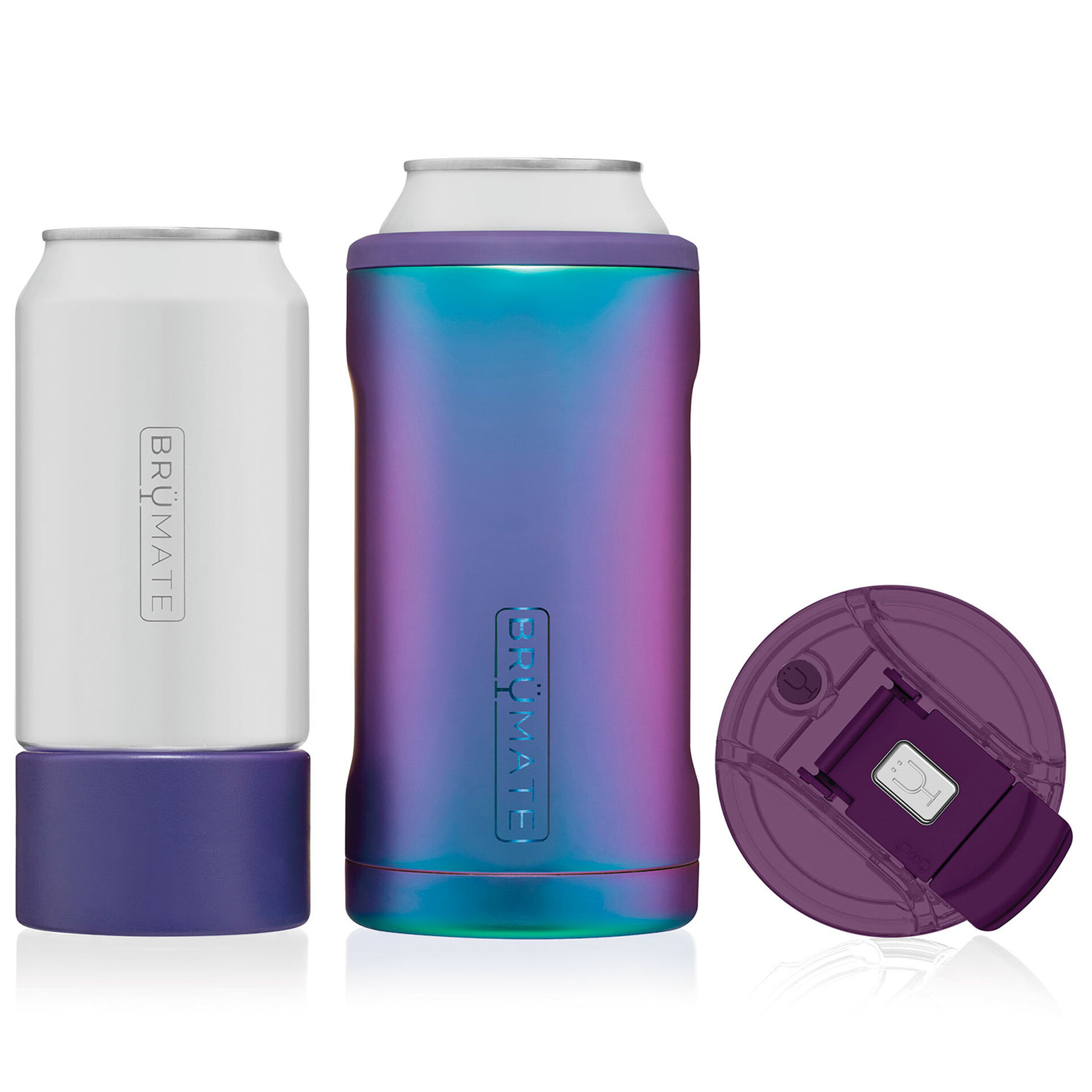 BruMate Dark Aura Stainless Steel 3in1 Can Cooler, 12/16 oz