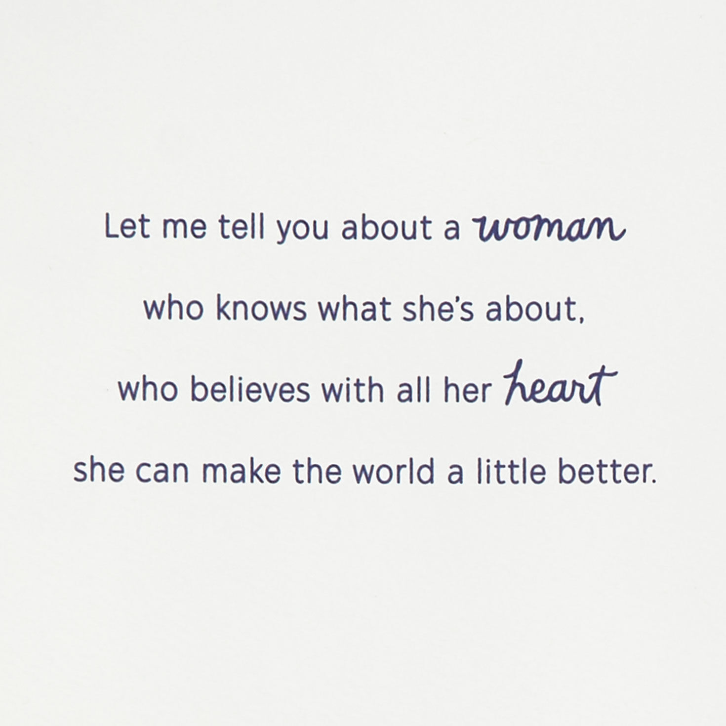 A Woman Who Makes the World Better Birthday Card for Daughter for only USD 6.59 | Hallmark