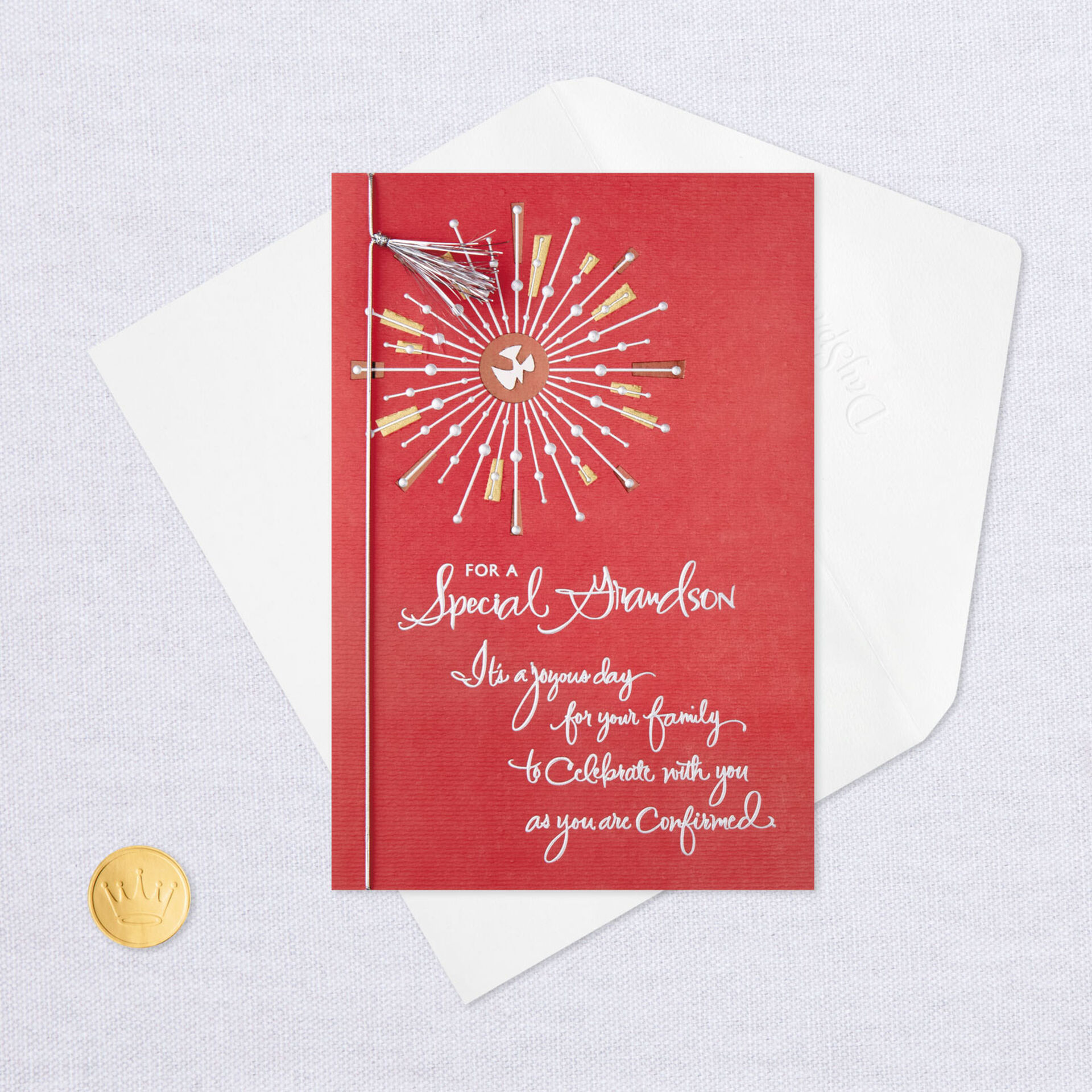 A Joyous Day Confirmation Card for Grandson Greeting Cards Hallmark