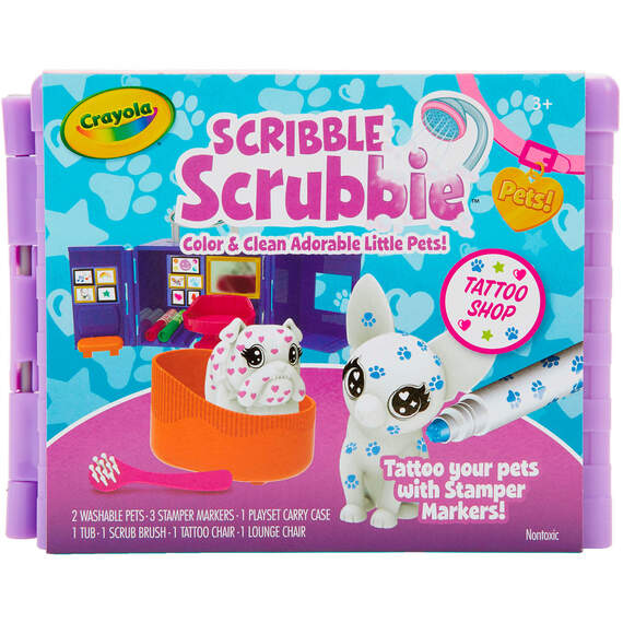 Crayola® Scribble Scrubbie Pets Tattoo Shop Play Set, , large image number 1