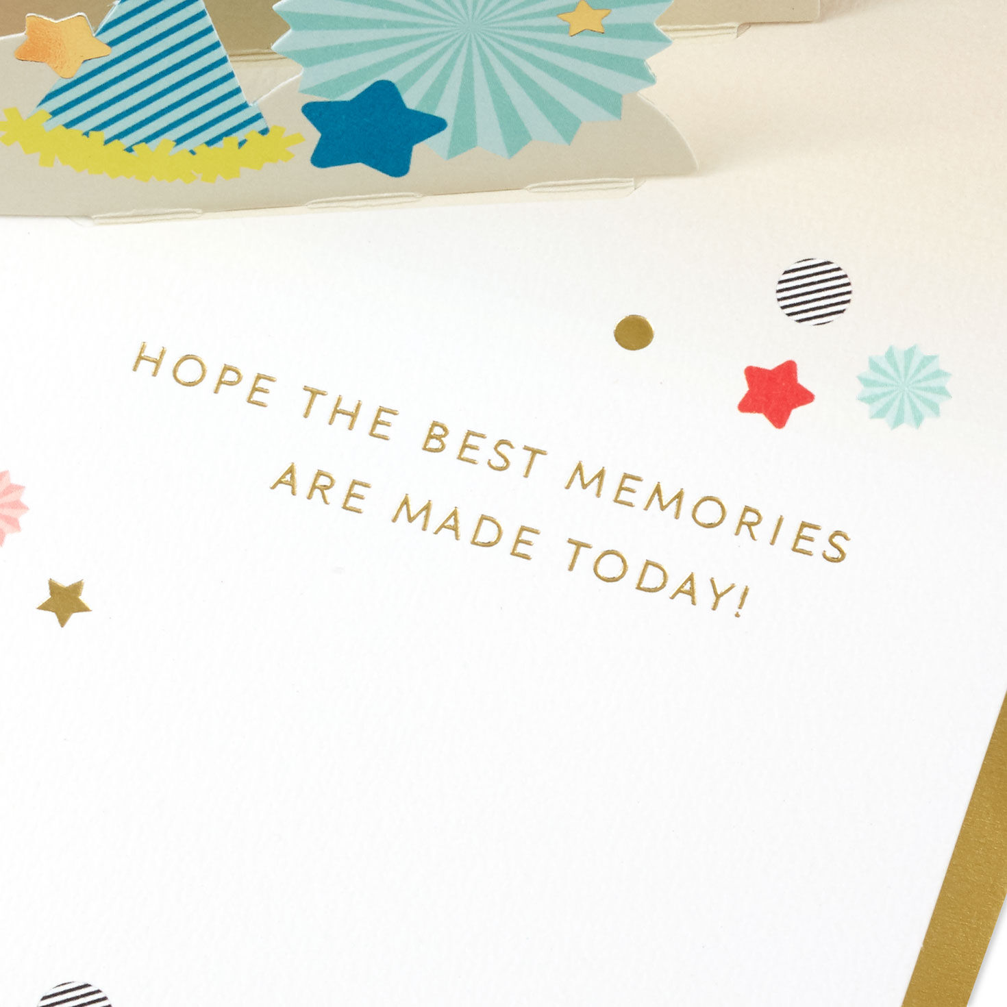 Hooray Party Banner 3D Pop-Up Birthday Card Sentiment image number 3