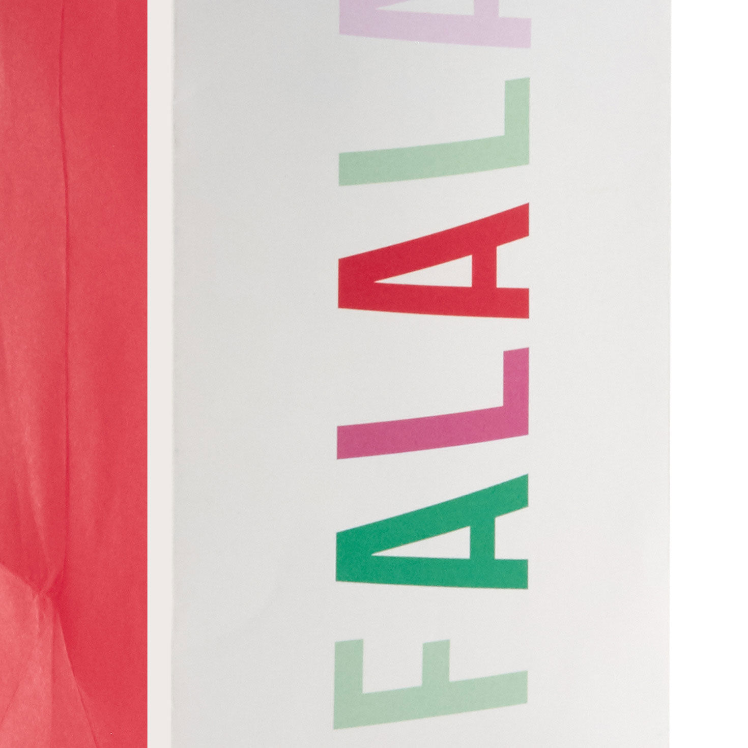 Colorful Caroling Christmas Wine Gift Bag Base/Side Detail image number 5