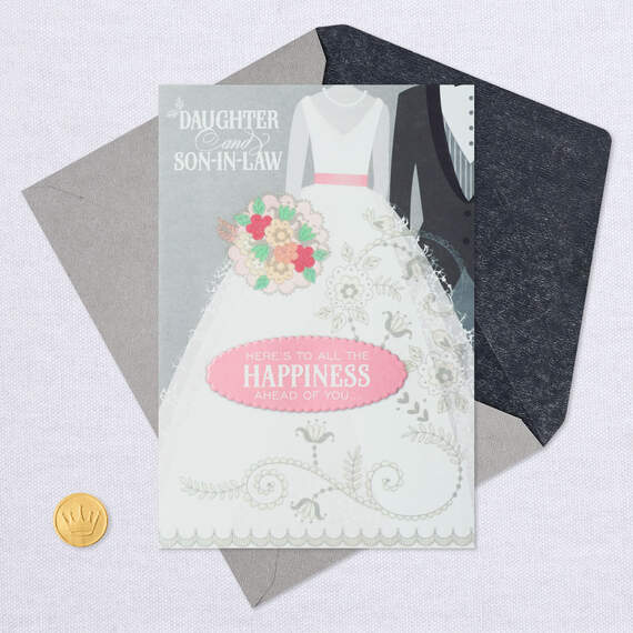 Happiness Ahead Wedding Card for Daughter and Son-in-Law, , large image number 5