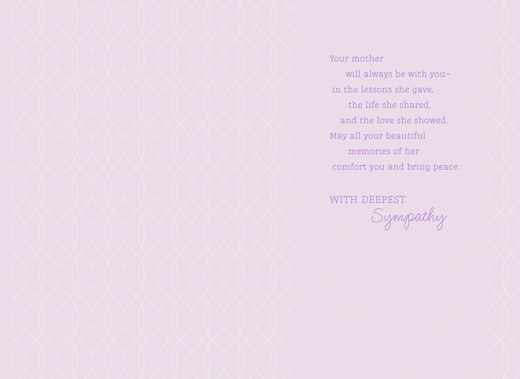 Marjolein Bastin Butterfly Sympathy Card for Mother