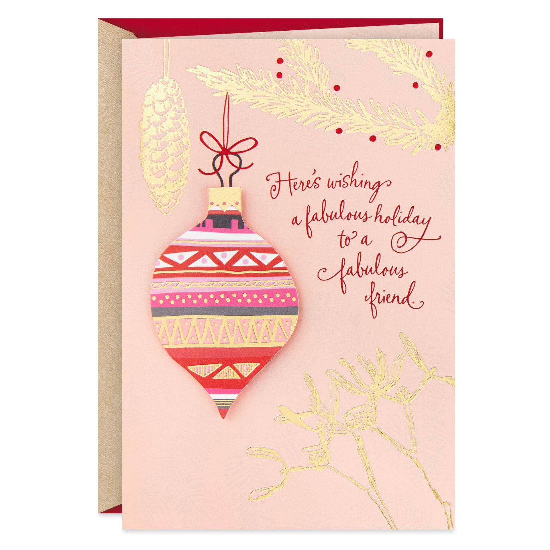 Love and Happiness Christmas Card for Friend  Greeting Cards  Hallmark