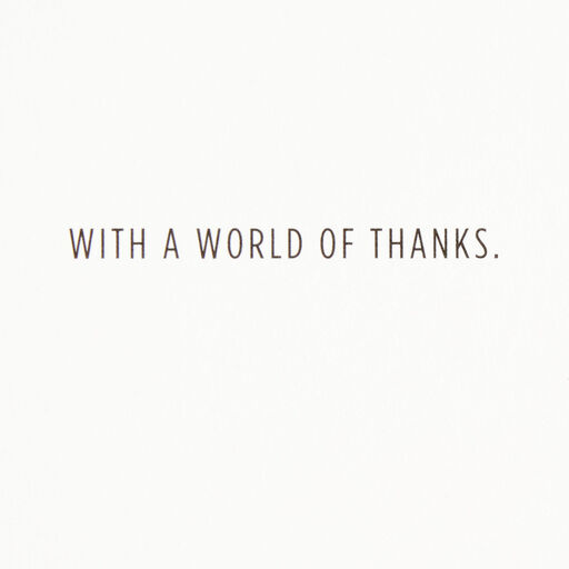 A World of Thanks Thank-You Card, 
