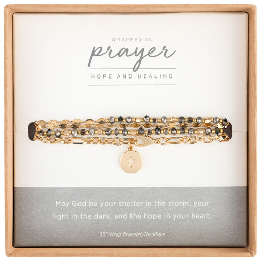Hope & Healing Wrapped in Prayer 2-in-1 Necklace/Bracelet, 35", 