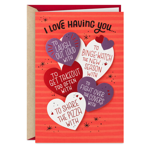 Love You With All My Heart Valentine's Day Card for Him, 