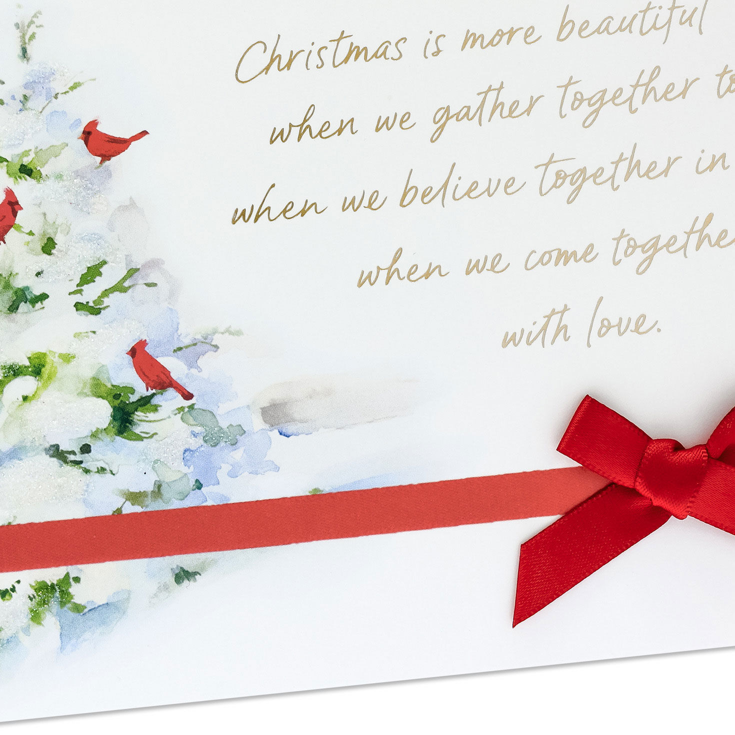 Cardinals in Snow Boxed Christmas Cards Cover Detail image number 5