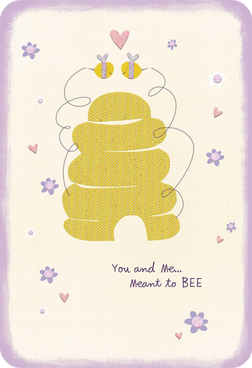 Meant to Bee Romantic Love Card