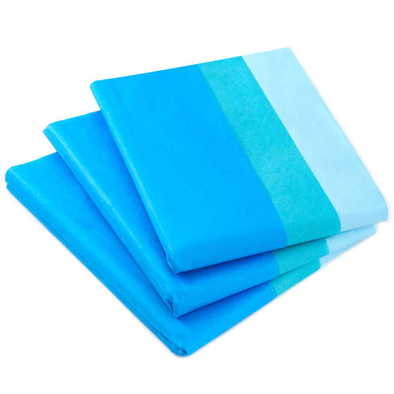 Blue/Turquoise/Light Blue 3-Pack Bulk Tissue Paper, 90 sheets