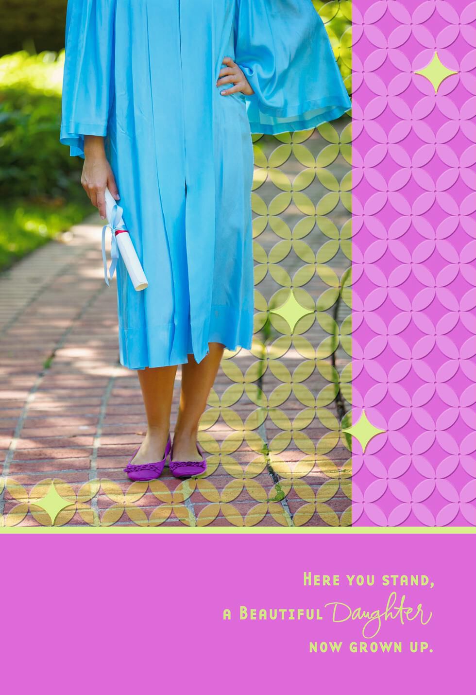 Here You Stand High School Graduation Card for Daughter