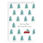 Personalized Red Truck With Trees Christmas Card, , large image number 1