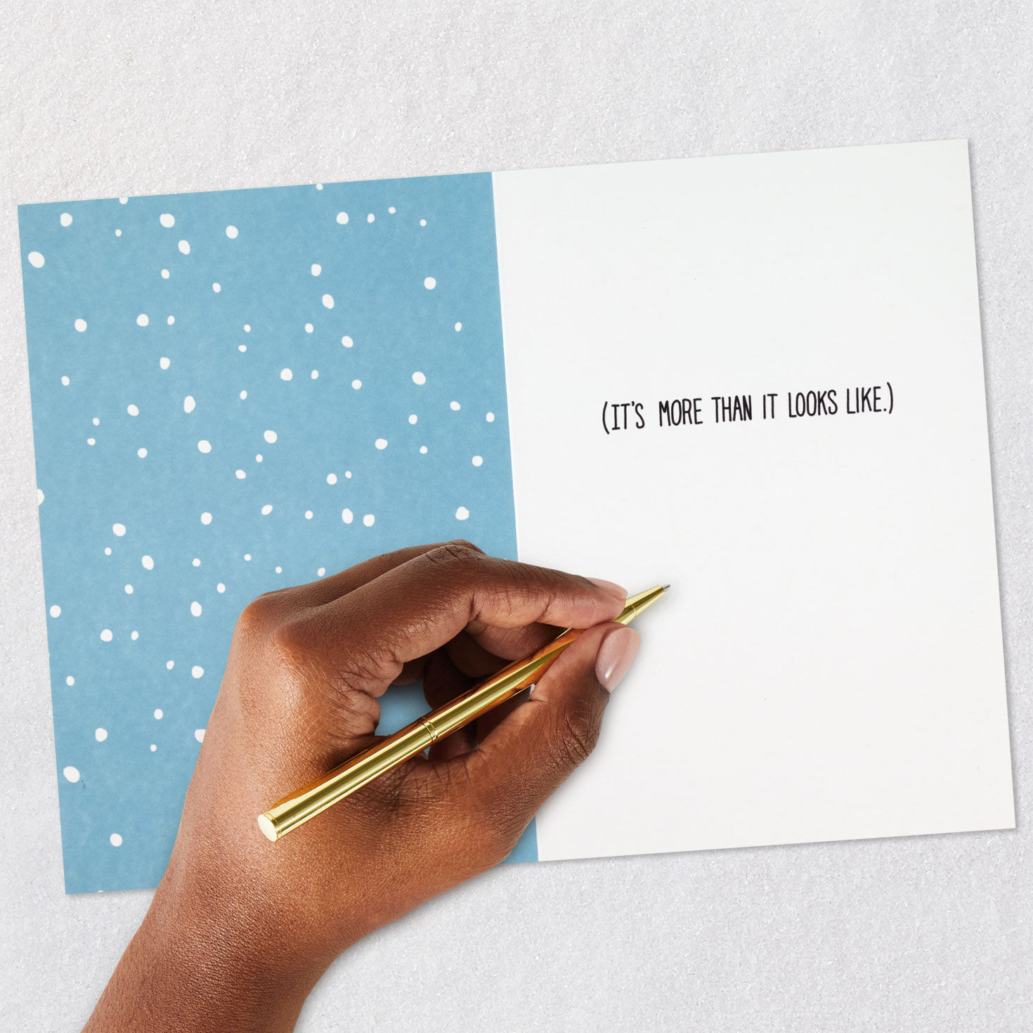 T-Rex Santa Funny Christmas Card Signing card image number 7