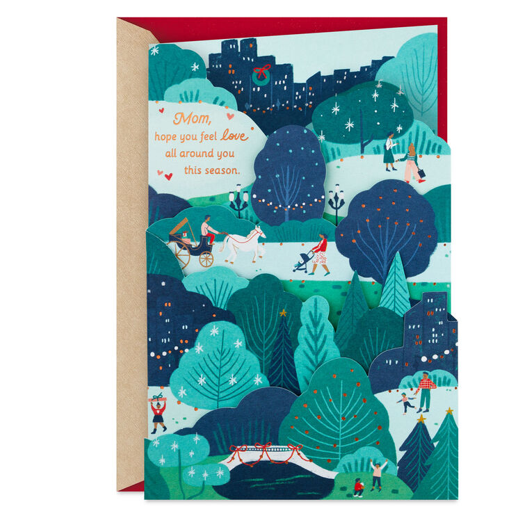 The Love All Around You Christmas Card for Mom