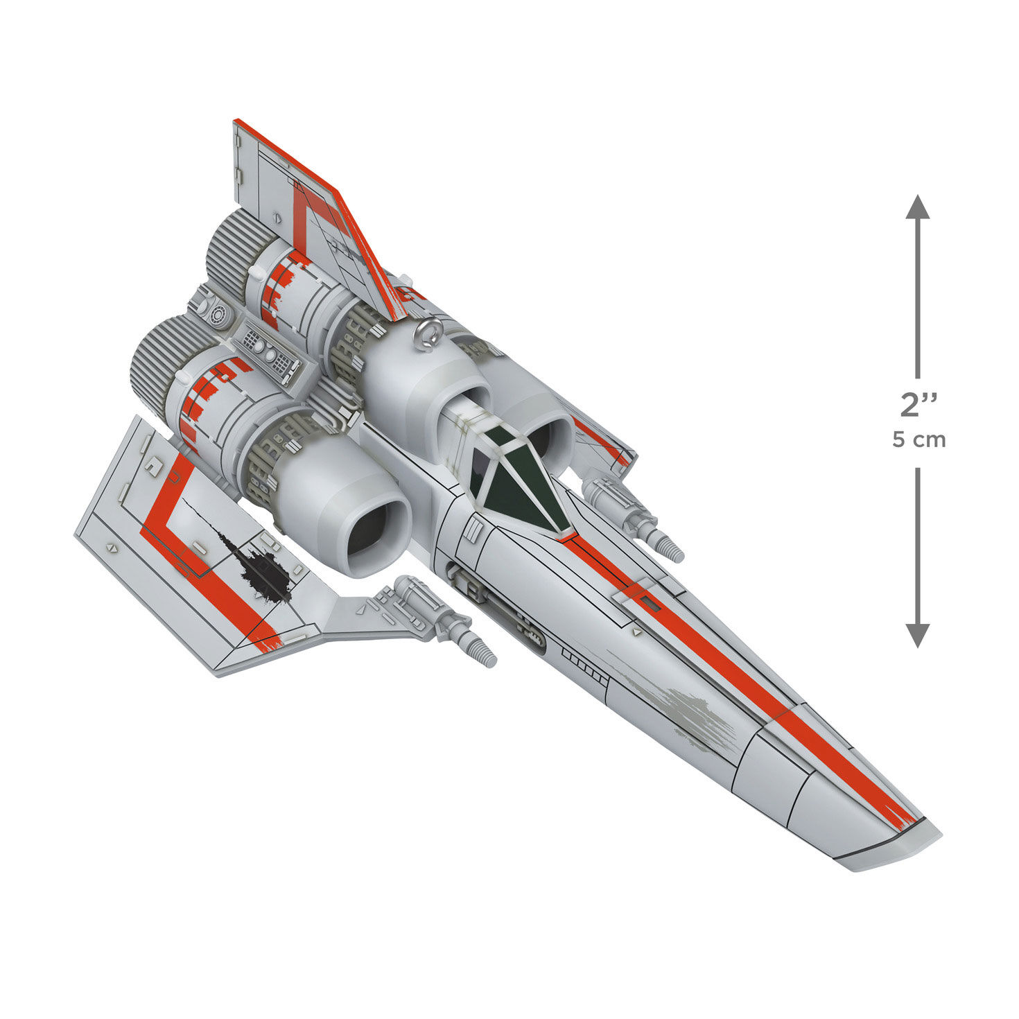 Battlestar Galactica Spaceship Keepsake Ornament measurement image number 3