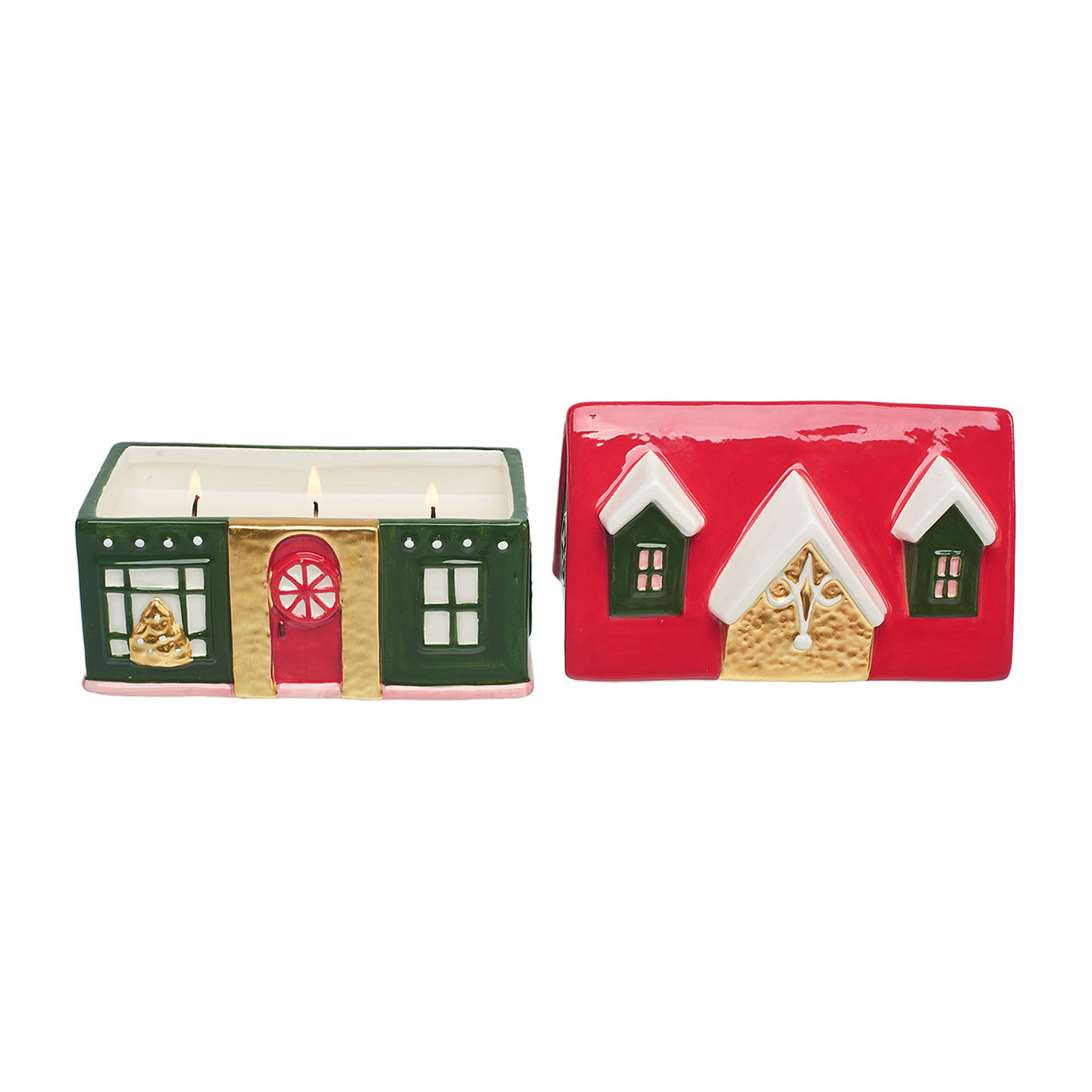 Jingle Berries and Juniper Scented Ceramic Green House Candle for only USD 16.99 | Hallmark