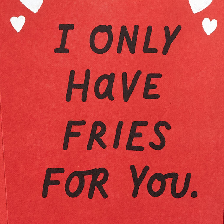 French Fries Pop-Up Love Card for Spouse sentiment image number 4