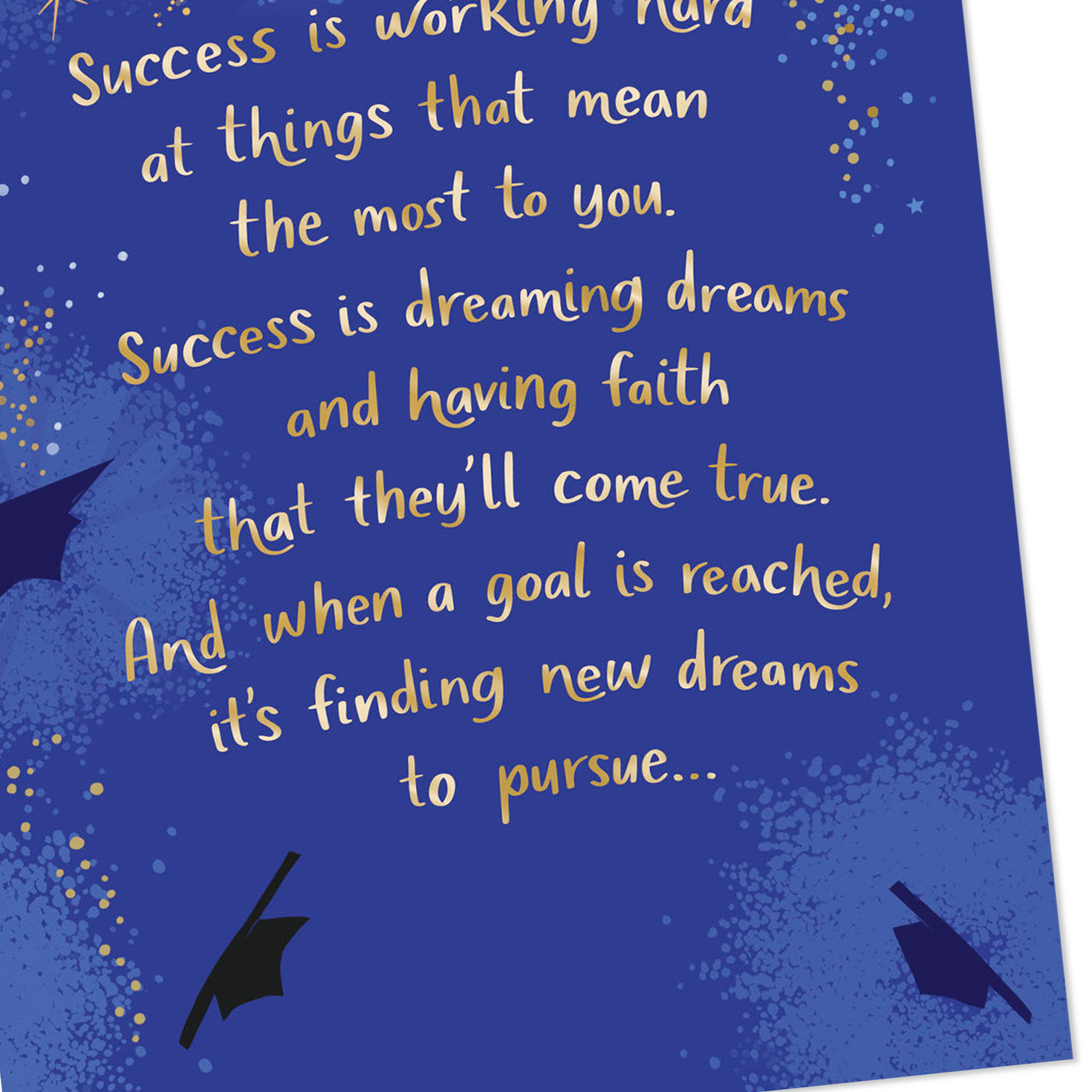 Watercolor Mortarboards Graduation Money Holder Card Card Front Detail image number 6