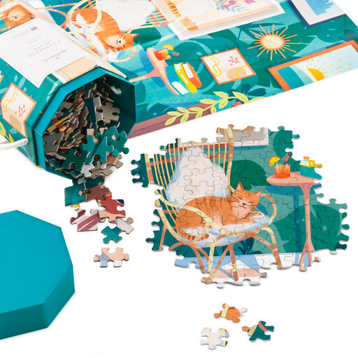A Purrfect Place 550-Piece Jigsaw Puzzle, 
