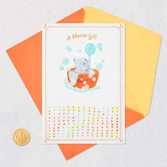 Disney Dumbo in a Bubble Bath Baby Shower Card, , large image number 5