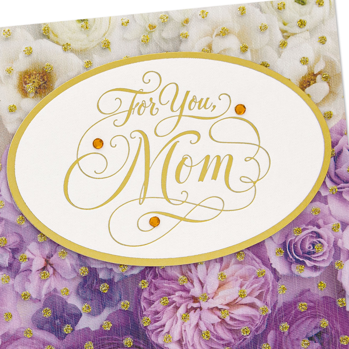 Purple Flowers Birthday Card for Mom Card Front Detail image number 5