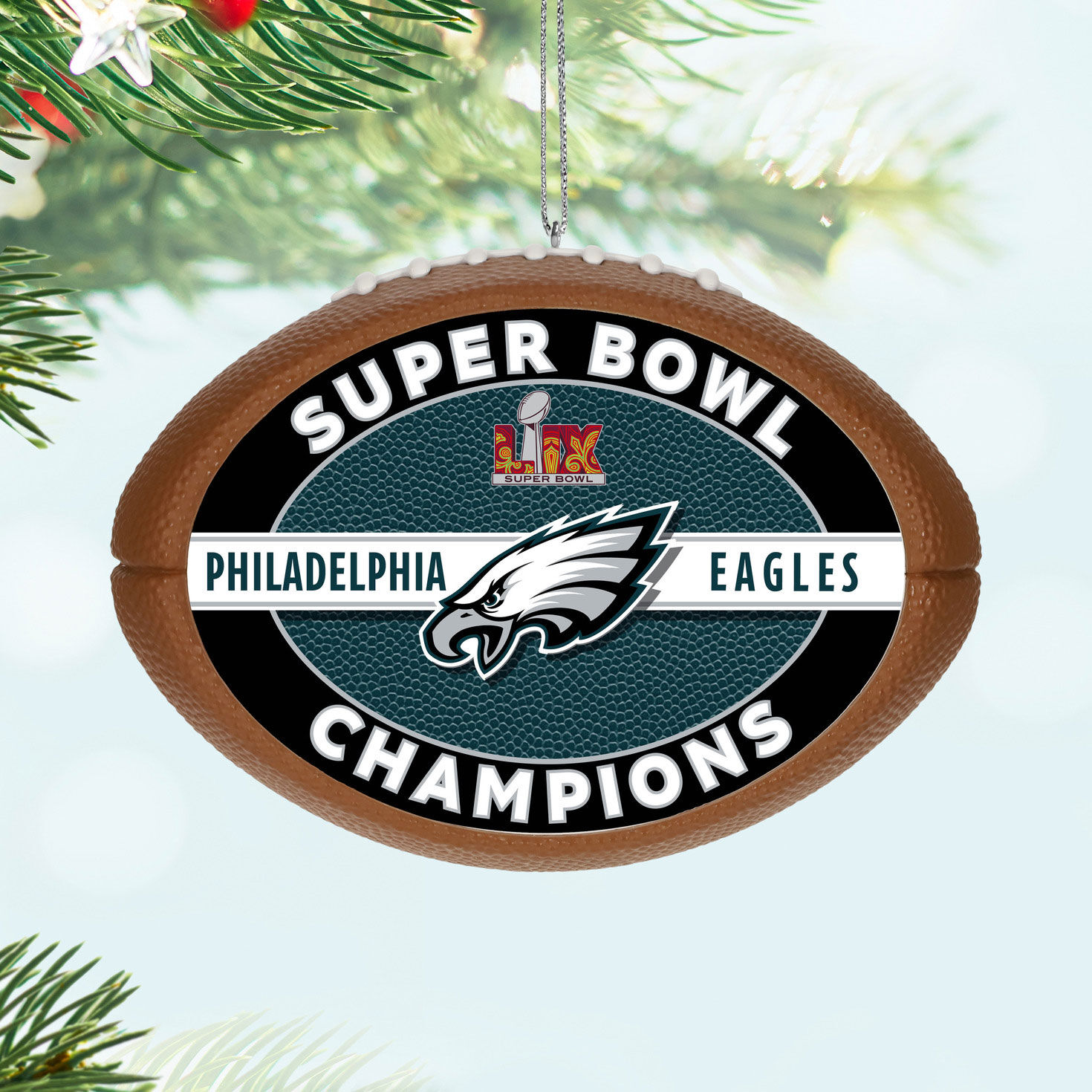 NFL Philadelphia Eagles Super Bowl LIX Commemorative Ornament for only USD 30.99 | Hallmark
