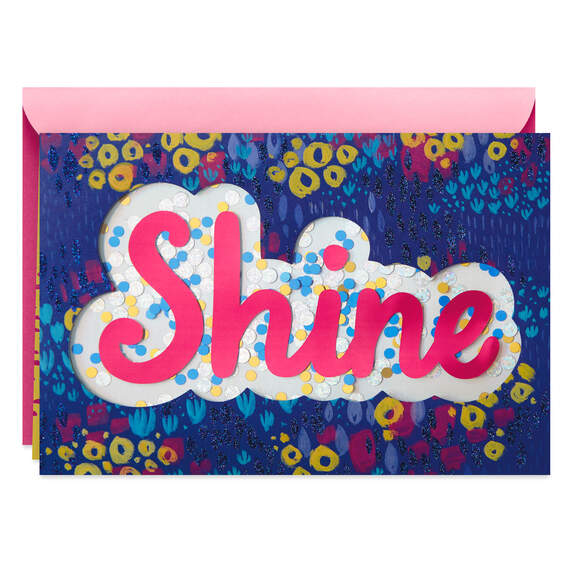 Shine Confetti Birthday Card for Daughter
