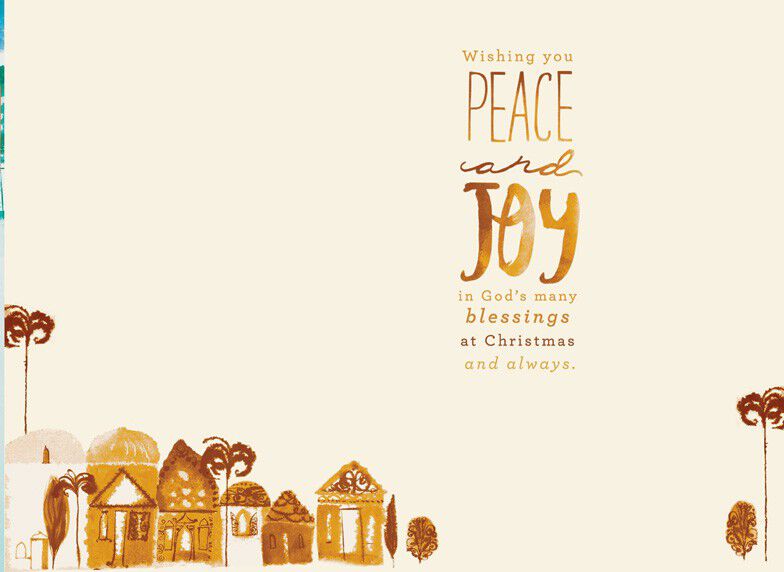 O Little Town Religious Christmas Card