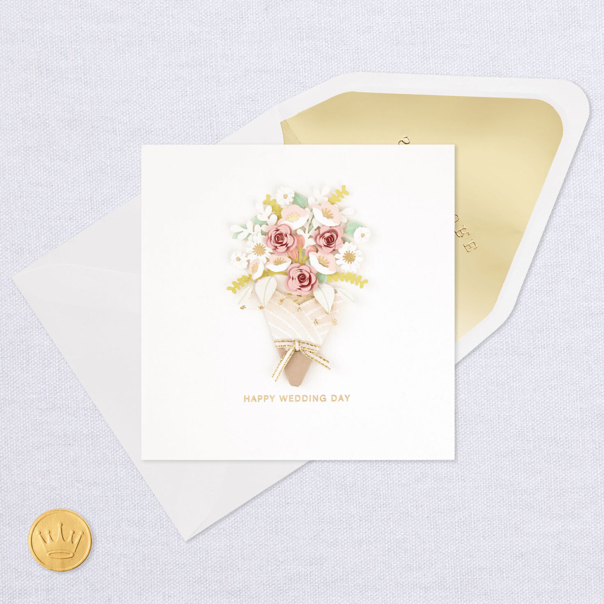 Flower Bouquet Wedding Card Greeting Cards Hallmark