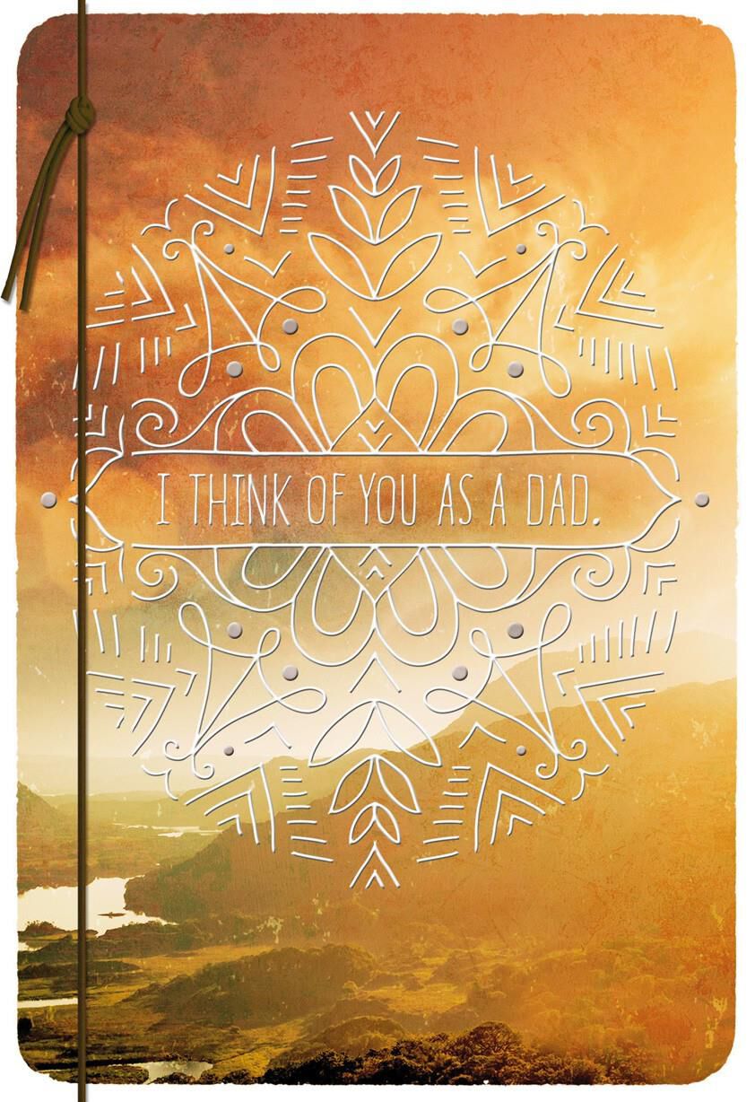 Coastline Happy Birthday Card for Someone Like a Dad