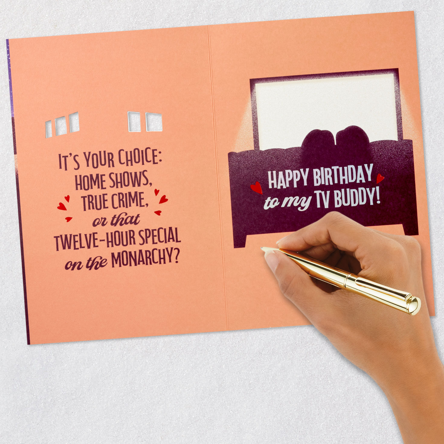 To My TV Buddy Funny Romantic Birthday Card for only USD 4.99 | Hallmark