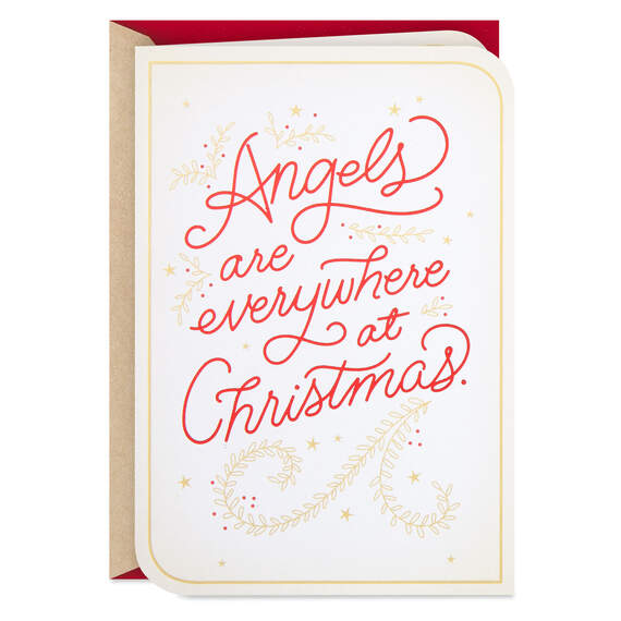 Angels Are Everywhere Sympathy Christmas Card