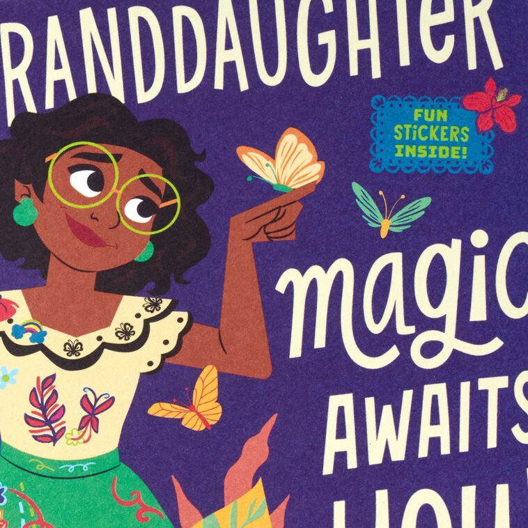 Disney Encanto Mirabel Birthday Card for Granddaughter With Stickers, , large image number 4