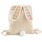 Spring Plaid Canvas Easter Bunny Gift Bag  image number 1