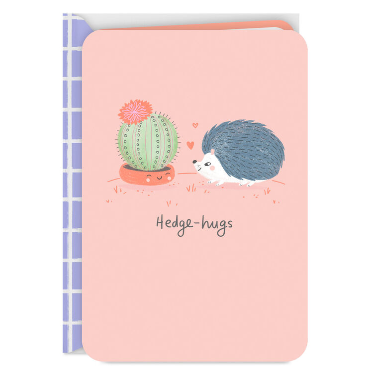 Hedge-Hugs Just for You Love Card
