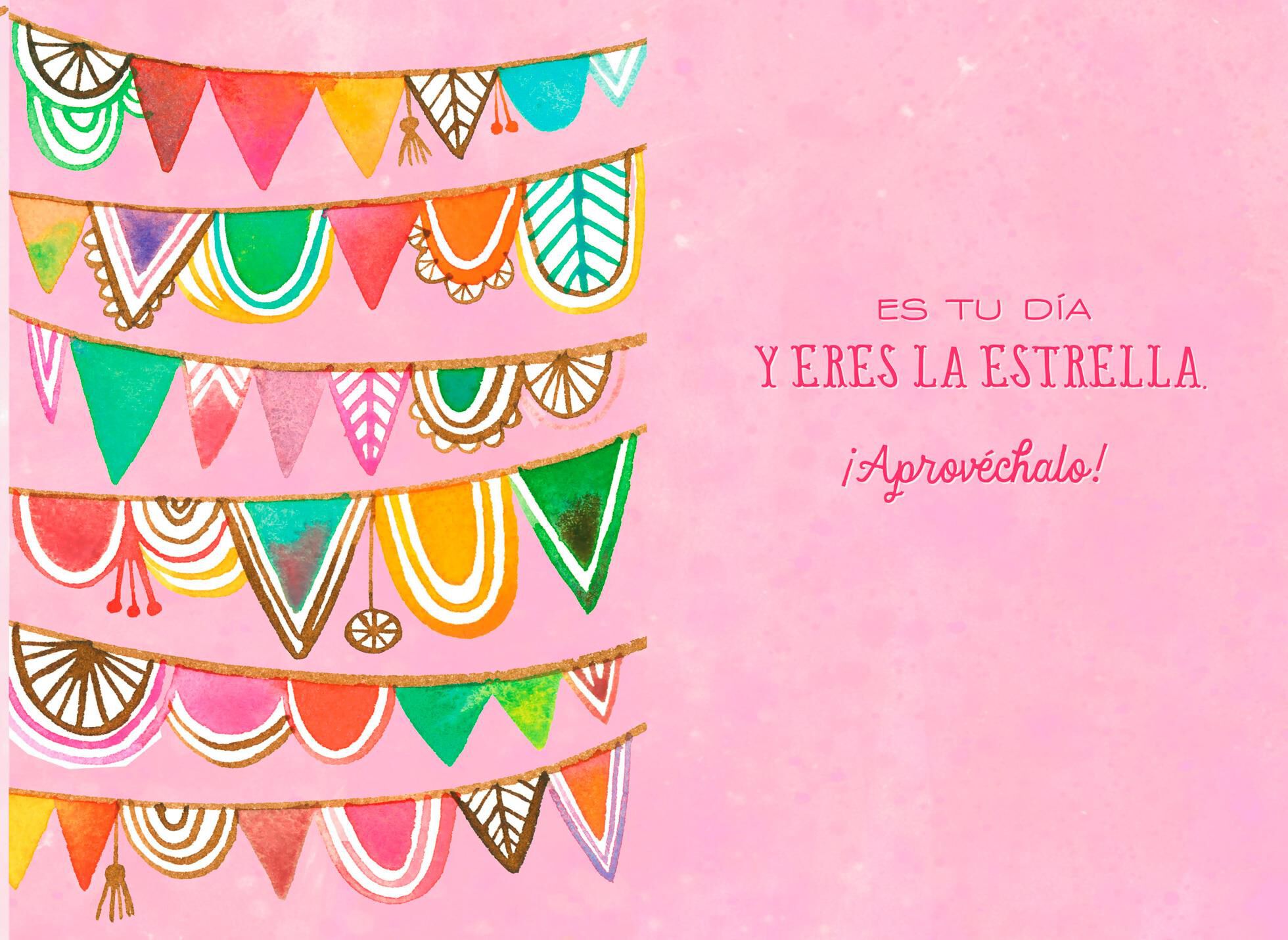 It's Your Day Spanish-Language Birthday Card