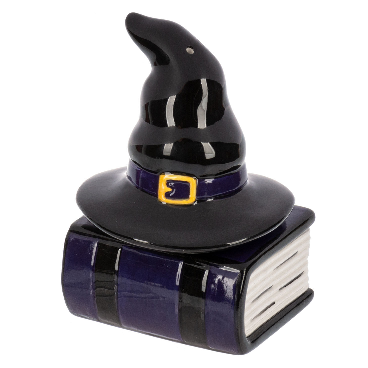 Ganz Witch Hat and Spell Book Stacking Salt and Pepper Shakers, Set of 2