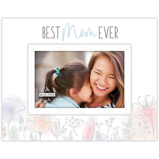 Malden Best Mom Ever Watercolor Picture Frame, 4x6, 