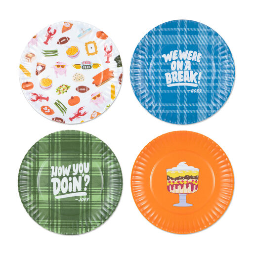 Friends Assorted Appetizer Plates, Set of 4, 
