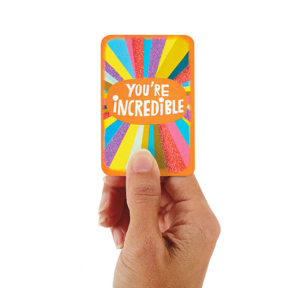 3.25" Mini You're Incredible Encouragement Card, , large image number 1
