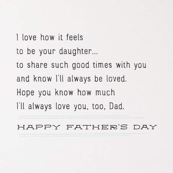 Love Being Your Daughter Father's Day Card, , large image number 2