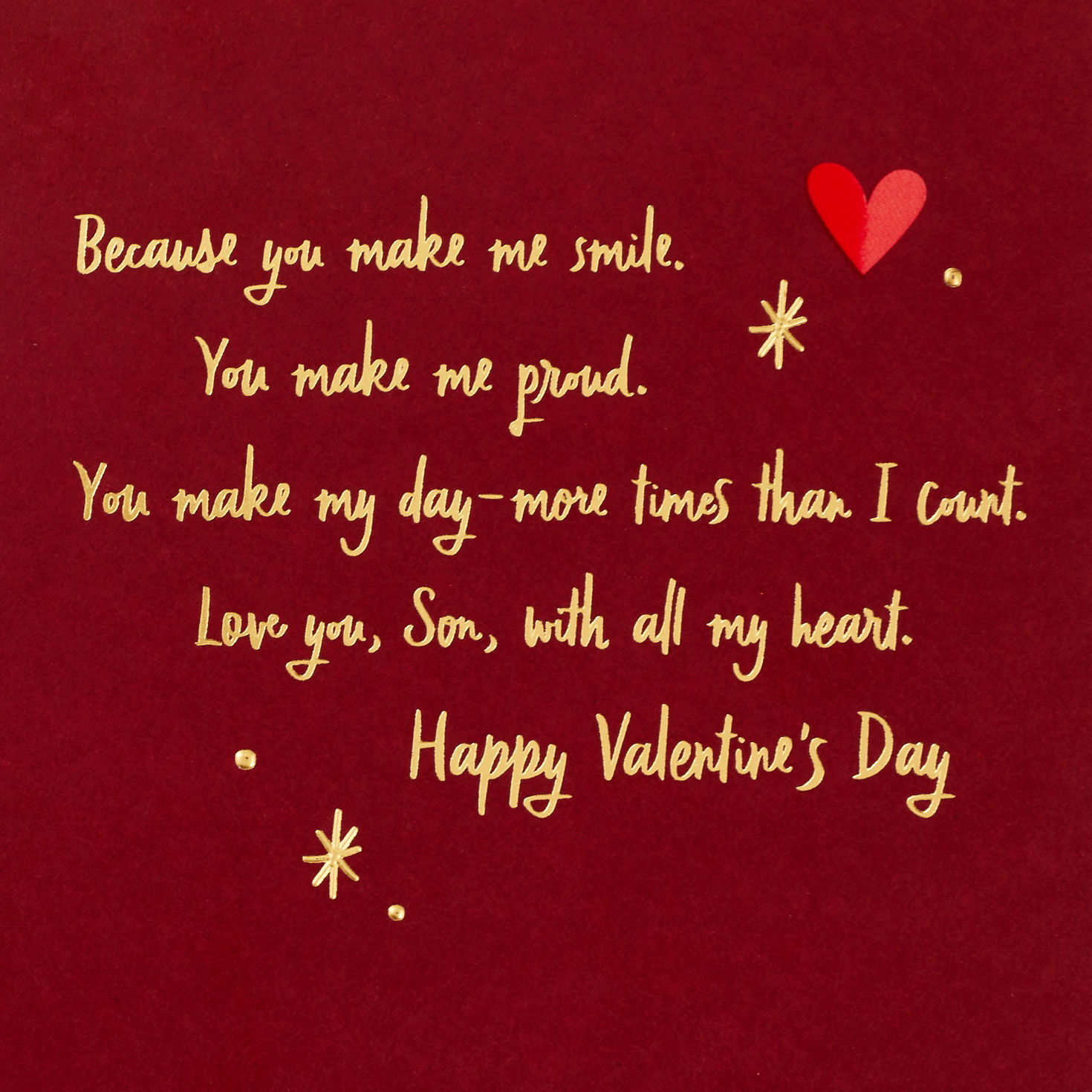 You Make My Day Valentine's Day Card for Son for only USD 3.99 | Hallmark