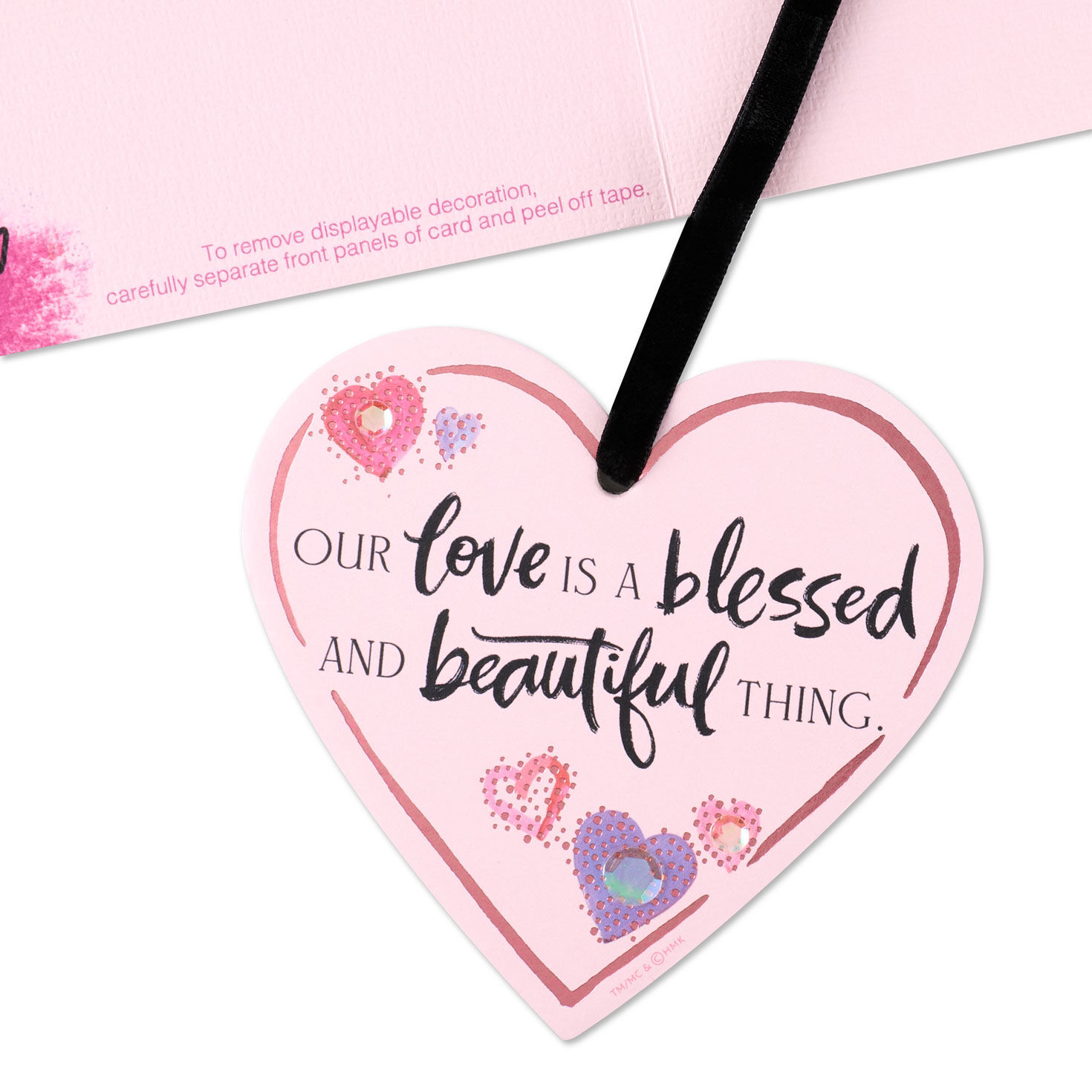 Romantic Valentine's Day Card With Heart Decoration attachment detail image number 6