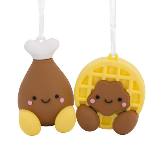 Better Together Chicken and Waffle Magnetic Hallmark Ornaments, Set of 2