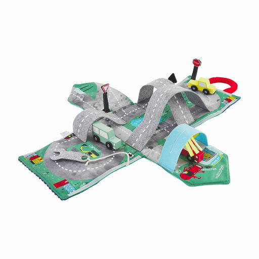 Mud Pie Plush Car Toy Set, 5 Pieces, 