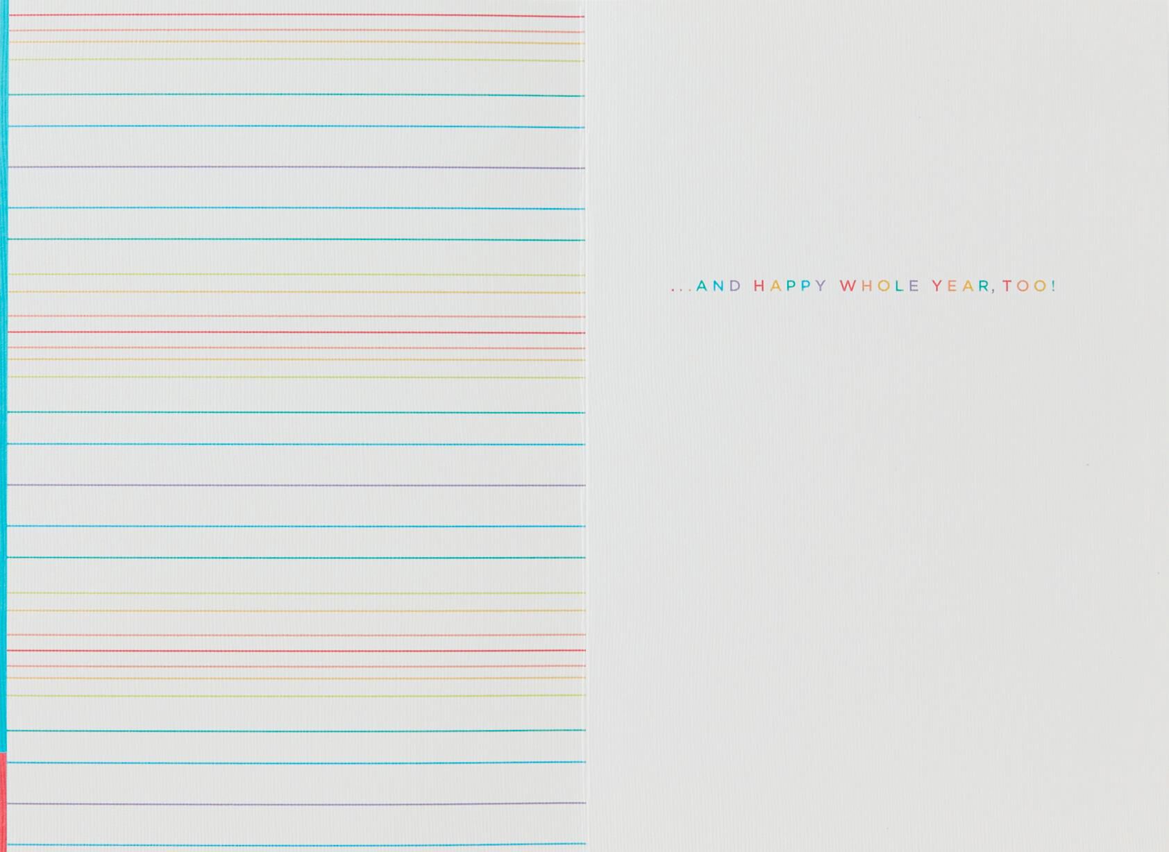 Rainbow Cake Birthday Card