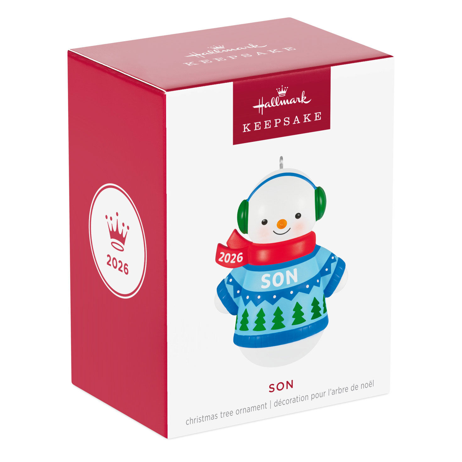 Son Snowman 2026 Keepsake Ornament package front image number 7