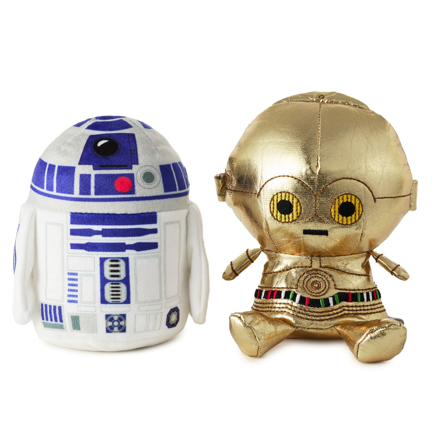Star Wars R2-D2 and C-3PO Magnetic Plush With Sound front apart image number 3