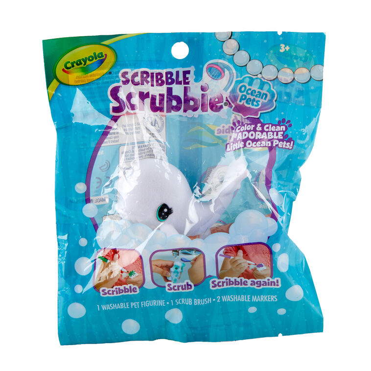 Crayola Scribble Scrubbie Ocean Pets Coloring Set, , large image number 2